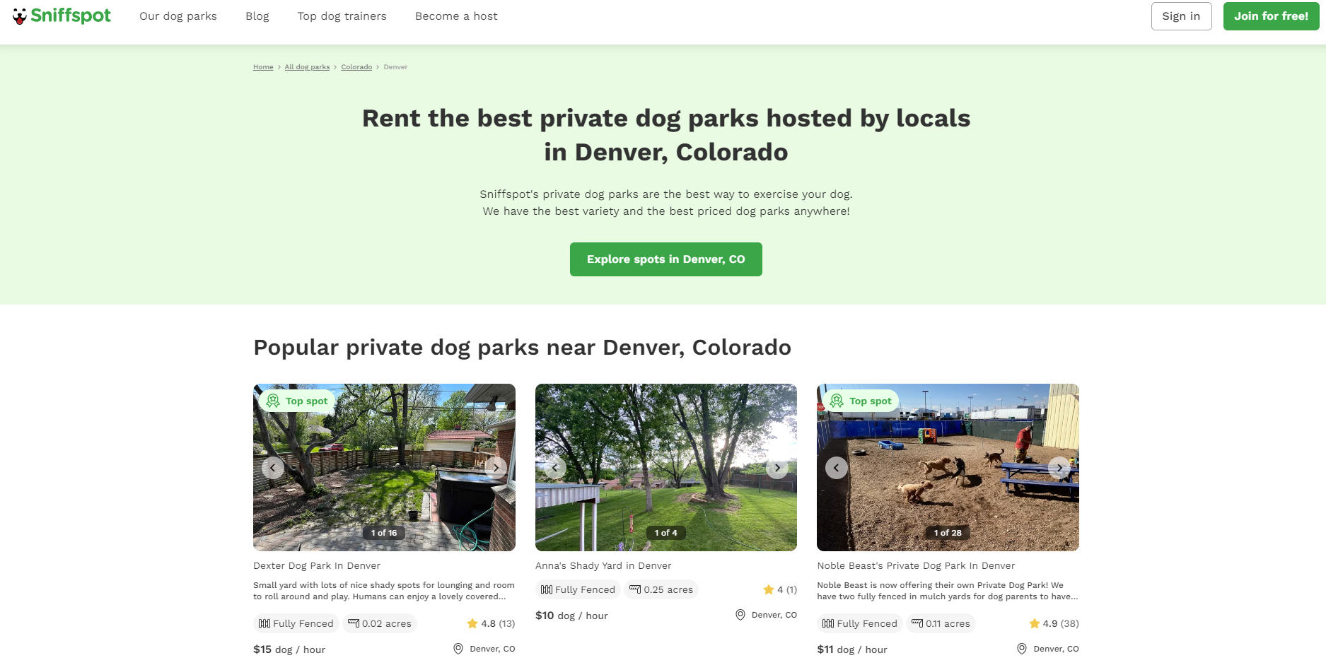Private Dog Parks?